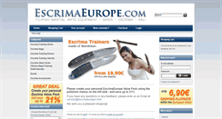 Desktop Screenshot of escrimaeurope.com